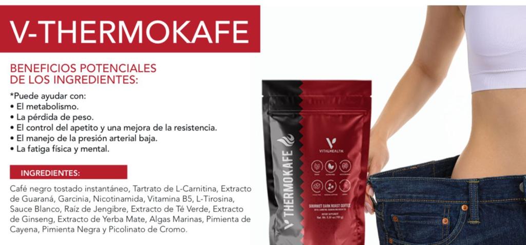 V-Thermo Kafé de Vital Health: Café Gourmet para Control de Peso