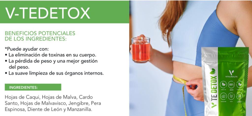 Suplemento V-TEDETOX para una Desintoxicación Saludable