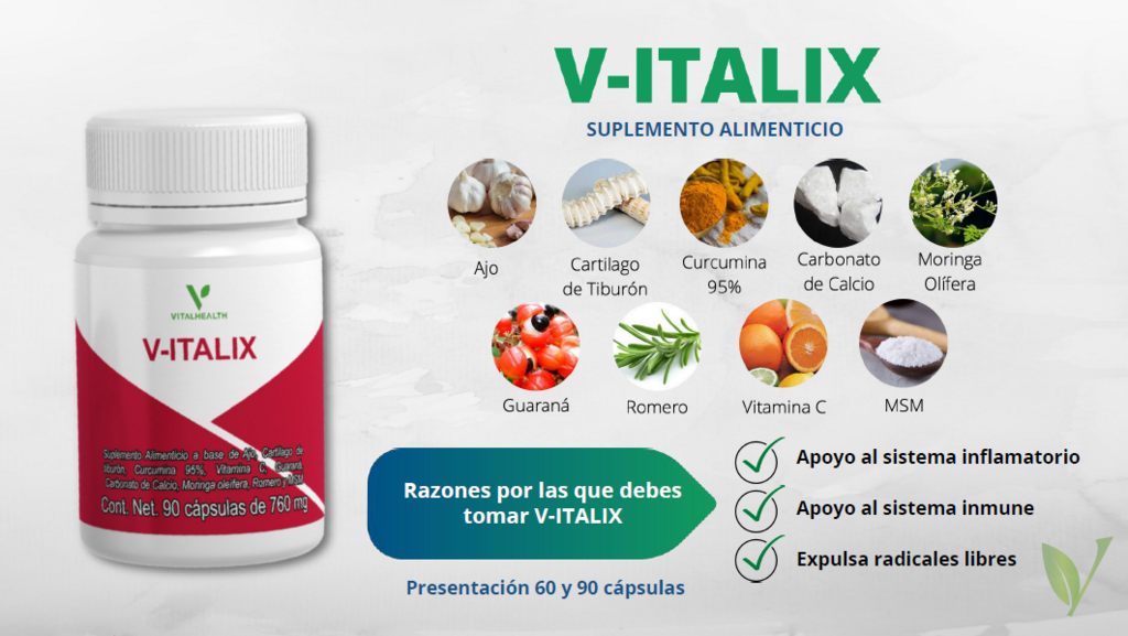 V-ITALIX de VitalHealth para un Sistema Inmunológico en Forma