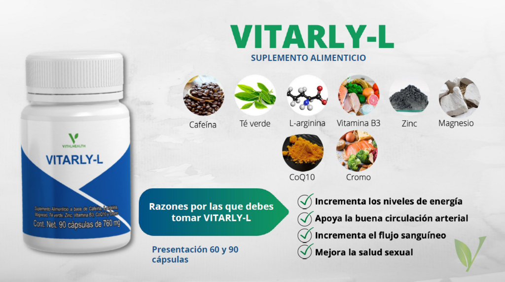 Suplemento VITARLY-L para una vida activa